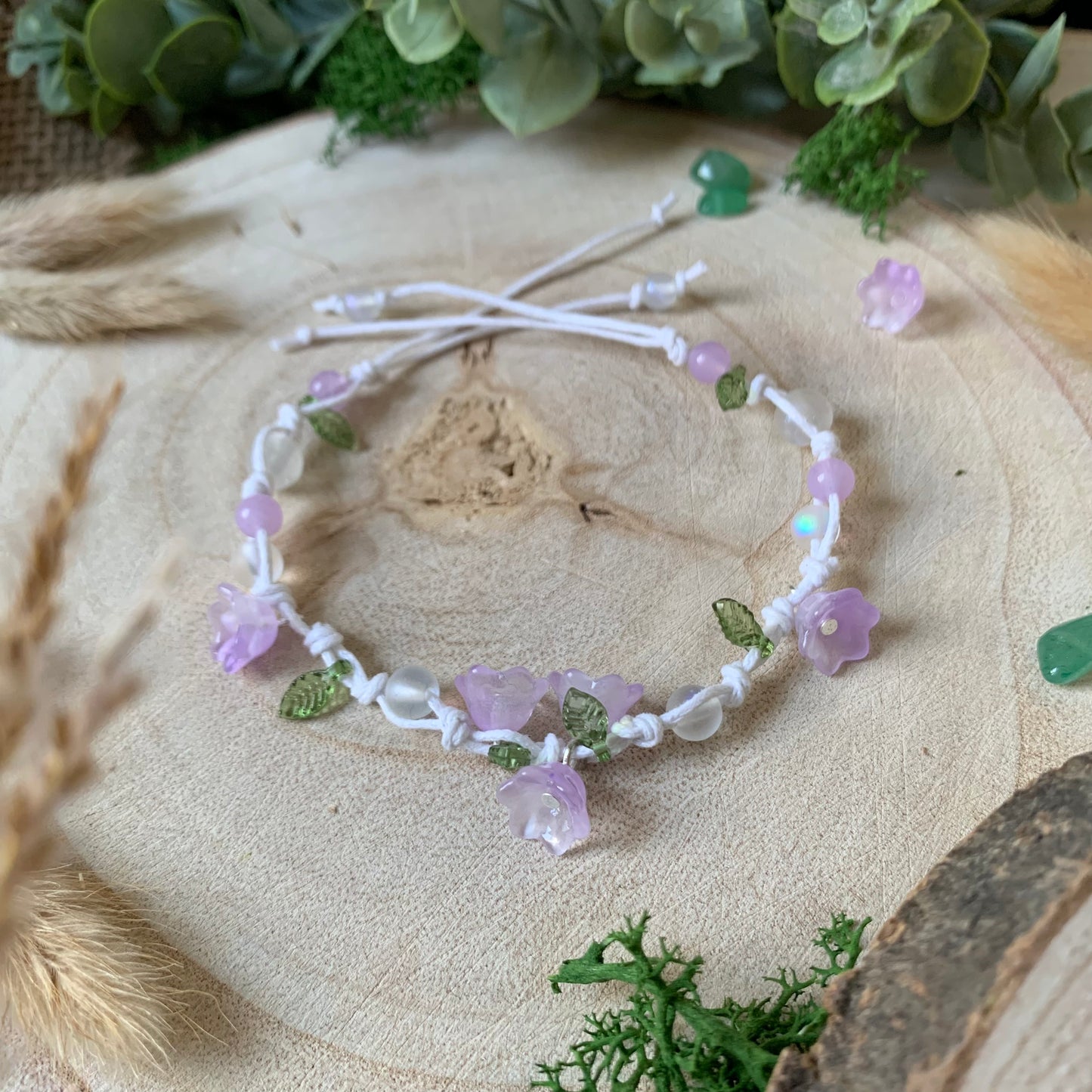 Blumen Makramee Armband