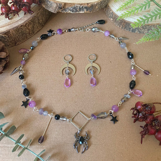 Amethyst Widow Halskette (Halloween)