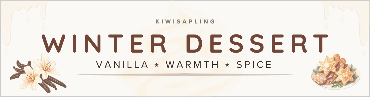 Winter Dessert - Duftkerze mit Vanillegebäckduft