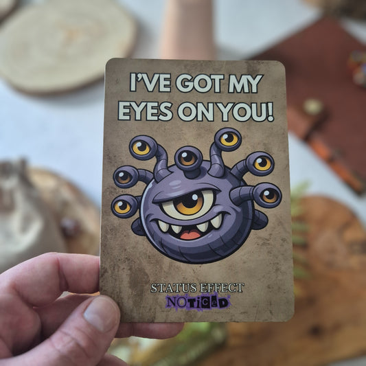 D&D Greeting Card: EYES ON YOU!
