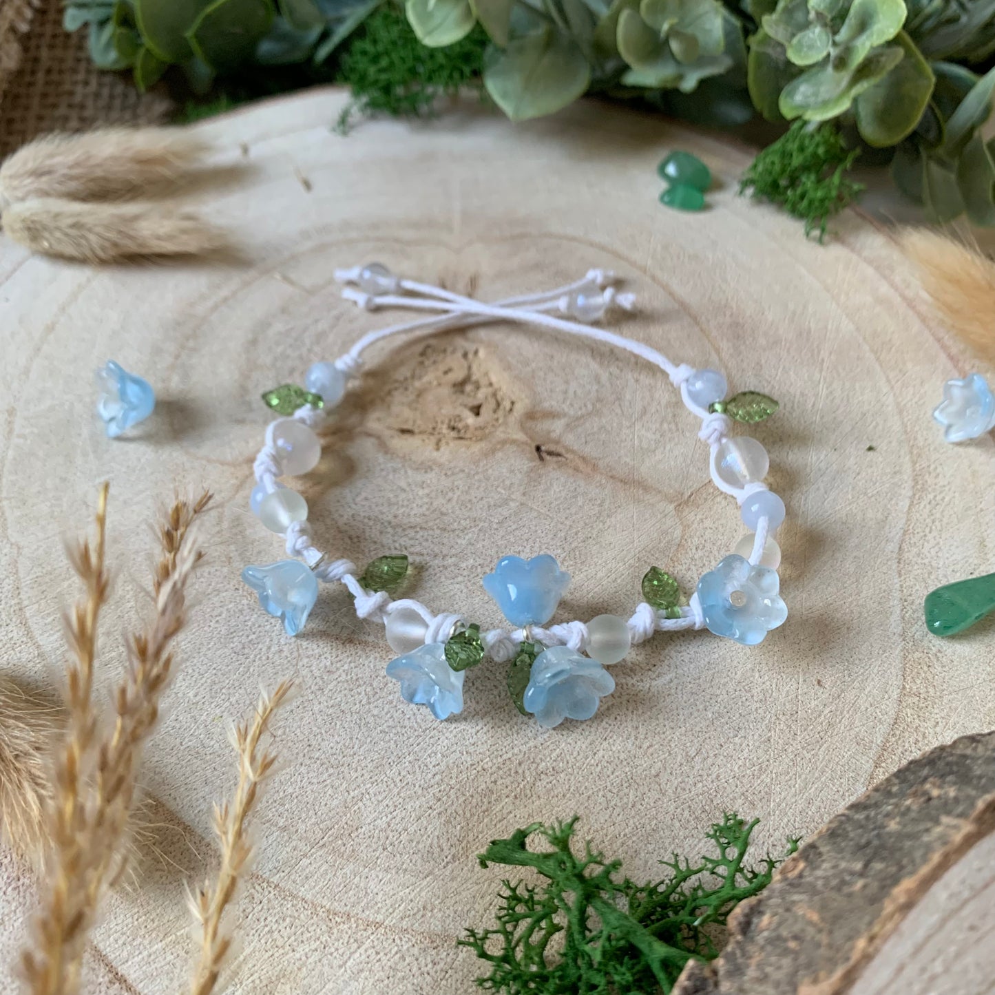 Blumen Makramee Armband